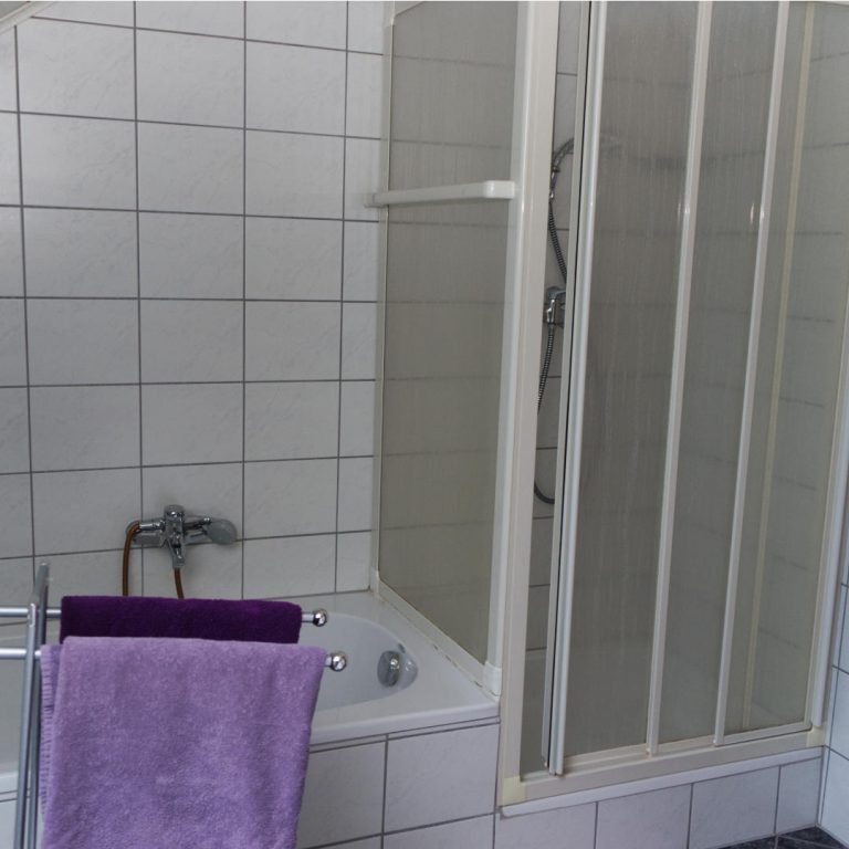 Badezimmer mit Wanne und Dusche